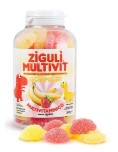 ZIGULI MULTIVIT FRAGOLA E BANANA 60 GOMMOSE