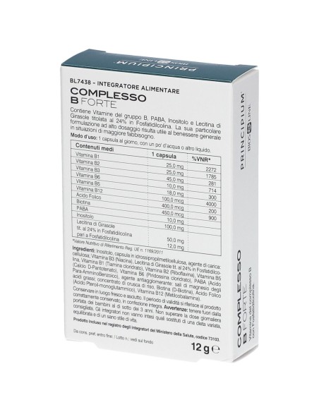 PRINCIPIUM COMPLESSO B FORTE 24 CAPSULE VEGETALI