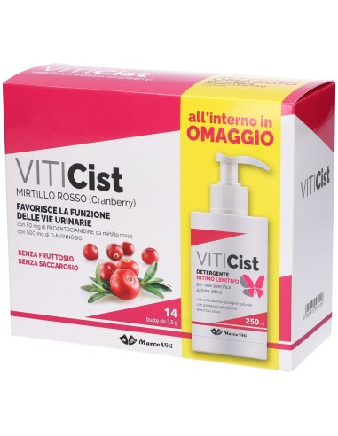 VITICIST MIRTILLO MIRTILLO SENZA FRUTTOSIO 14 BUSTINE + DETERGENTE INTIMO 250 ML