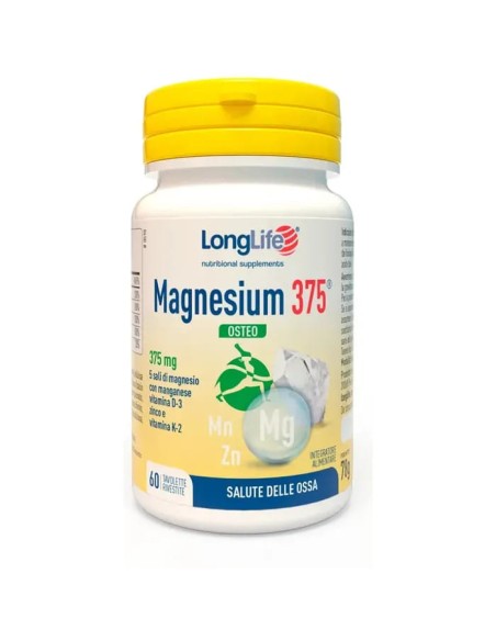LONGLIFE MAGNESIUM 375 OSTEO 60 TAVOLETTE