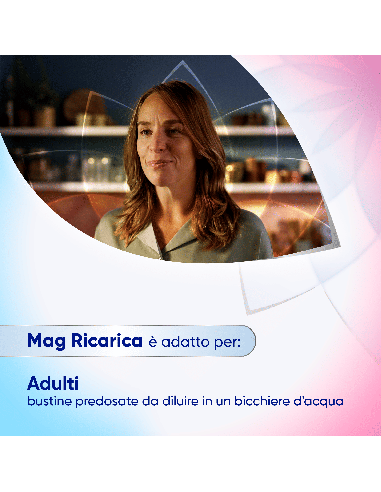 Mag Ricarica con Magnesio Pidolato, Magnesio Ossido, Vitamina B6 contro Stanchezza Mentale e Fisica, 24 bst
