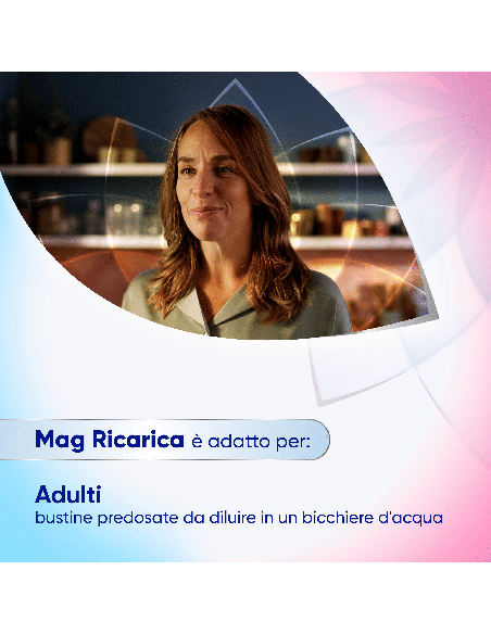 Mag Ricarica con Magnesio Pidolato, Magnesio Ossido, Vitamina B6 contro Stanchezza Mentale e Fisica, 24 bst
