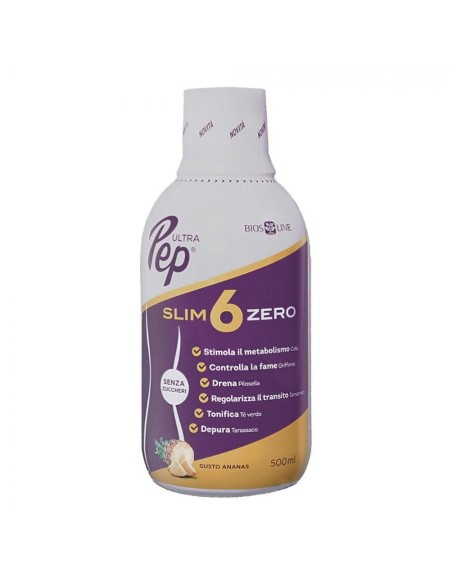 ULTRA PEP SLIM 6 ZERO TE' VERDE 500 ML BIOSLINE