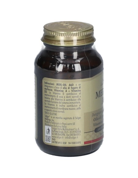 MERL OIL A&D 100 PERLE SOFTGEL