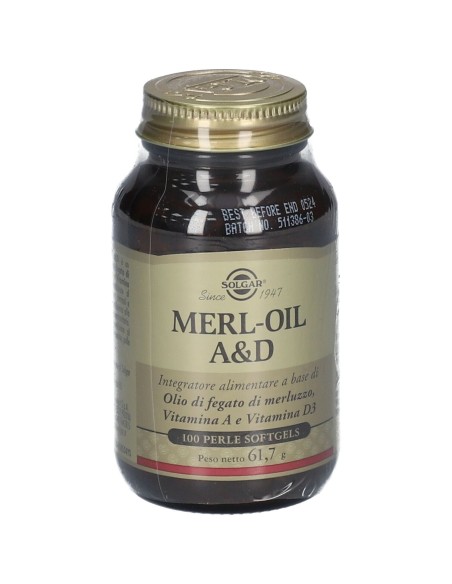 MERL OIL A&D 100 PERLE SOFTGEL