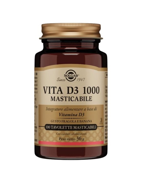 VITA D3 1000 100 TAVOLETTE MASTICABILI