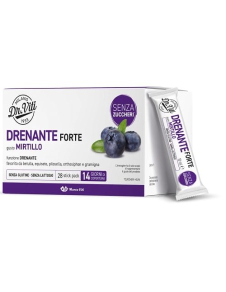 DR VITI DRENANTE FORTE MIRTILLO 28 STICK PACK SENZA ZUCCHERI