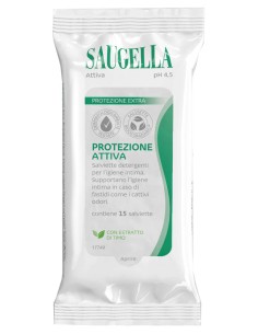 SAUGELLA ATTIVA SALVIETTINE 15 PEZZI