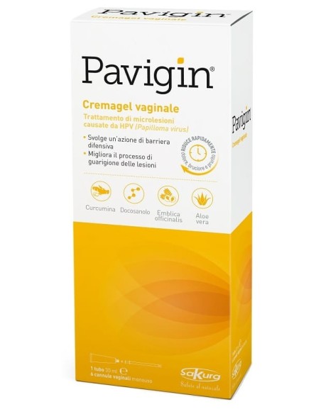 PAVIGIN CREMAGEL VAGINALE 30 ML CON 6 CANNULE VAGINALI MONOUSO