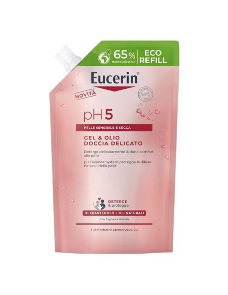 EUCERIN GEL & OLIO DOCCIA DELICATO 400 ML REFILL