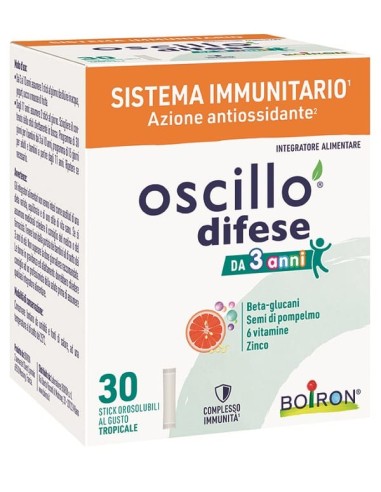 OSCILLO DIFESE 3+ 30 STICK OROSOLUBILI
