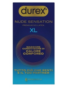 PRESERVATIVO DUREX NUDE SENSATION XL 6 PEZZI