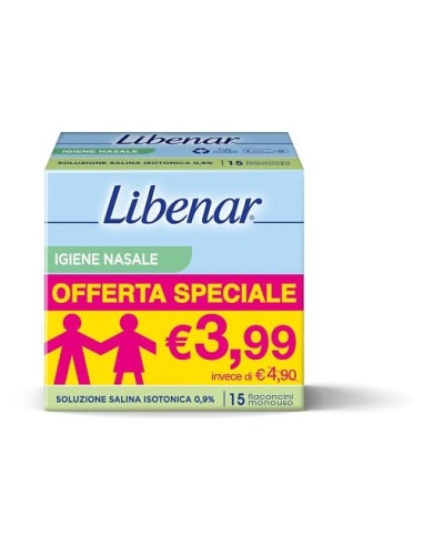 SOLUZIONE ISOTONICA LIBENAR 15 FLACONCINI DA 5 ML TAGLIO PREZZO