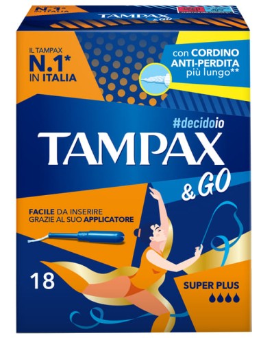 TAMPAX &GO SUPER PLUS 18 PEZZI