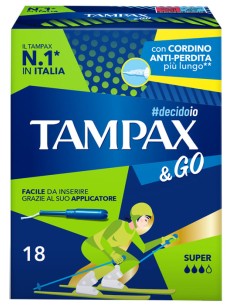 TAMPAX &GO SUPER 18 PEZZI