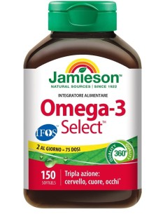 JAMIESON OMEGA 3 SELECT IFOS 150 SOFTGEL
