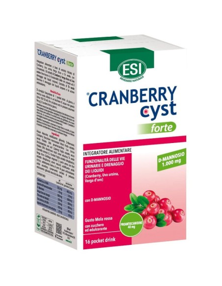 ESI CRANBERRY CYST FORTE 16 POCKET DRINK
