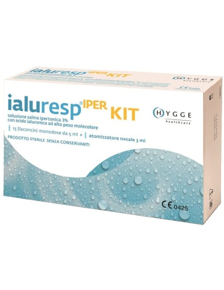 KIT IALURESP IPER 15 FLACONCINI MONODOSE DA 5 ML + ATOMIZZATORE NASALE 3 ML