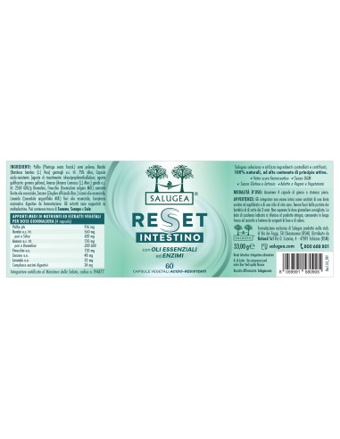 RESET INTESTINO SALUGEA 60 CAPSULE