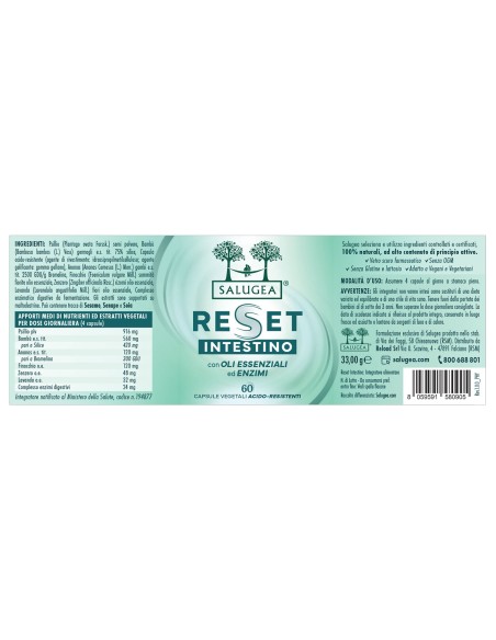 RESET INTESTINO SALUGEA 60 CAPSULE