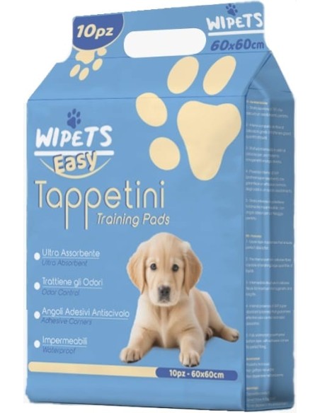 WIPETS EASY TAPPETINI PET EASY 60X60 CM 10 PEZZI
