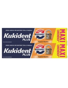 KUKIDENT BIPACCO MORSO INSUPERABILE CREMA ADESIVA DENTIERE 57 G X 2