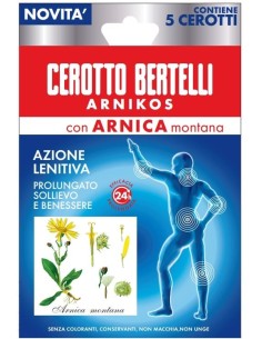 BERTELLI CEROTTO ARNIKOS CON ARNICA MONTANA 5 PEZZI