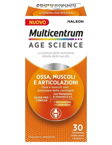 MULTICENTRUM AGE SCIENCE OSSA MUSCOLI ARTICOLAZIONI 30 COMPRESSE