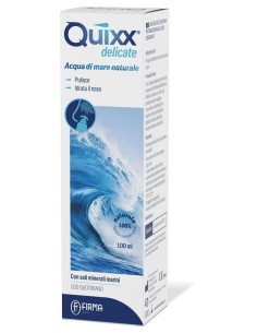SOLUZIONE SPRAY PER IRRIGAZIONI NASALI QUIXX DELICATE ACQUA MARINA ISOTONICA 100 ML