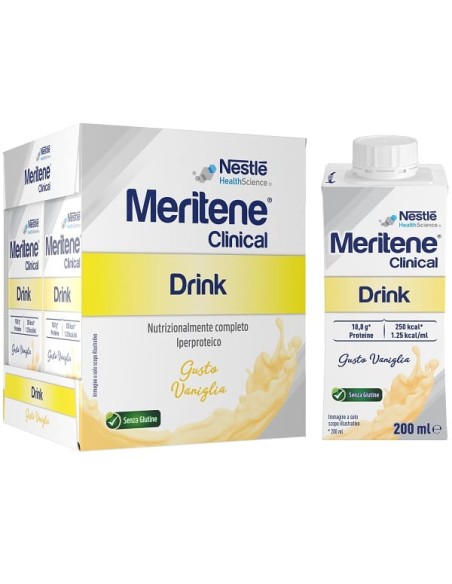 MERITENE CLINICAL DRINK VANIGLIA 4 BOTTIGLIE DA 200 ML
