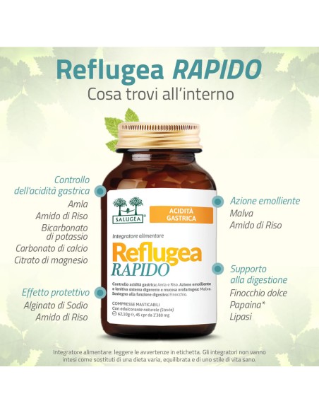 REFLUGEA RAPIDO SALUGEA 45 COMPRESSE MASTICABILI DA 1380 MG