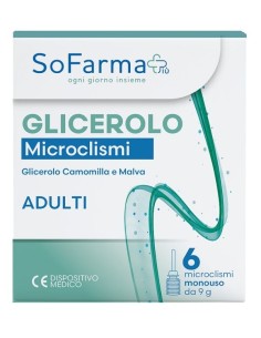 GLICEROLO MICROCLISMI ADULTI 9 G 6 PEZZI SOFARMAPIU'