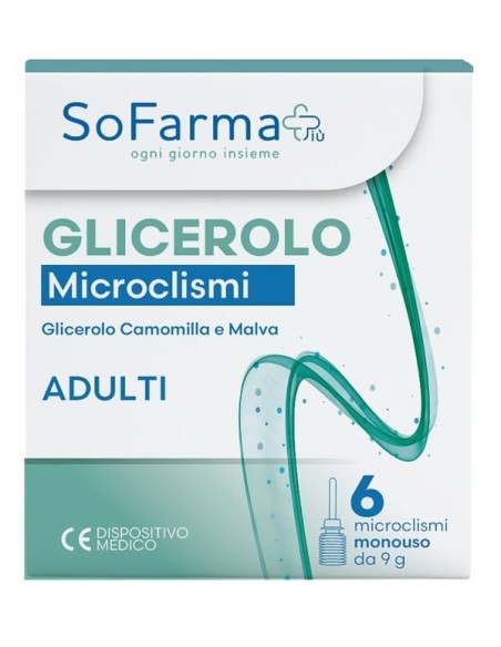 GLICEROLO MICROCLISMI ADULTI 9 G 6 PEZZI SOFARMAPIU'