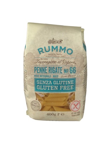 RUMMO PENNE RIGATE N66 DI RISO INTEGRALE E MAIS 400 G