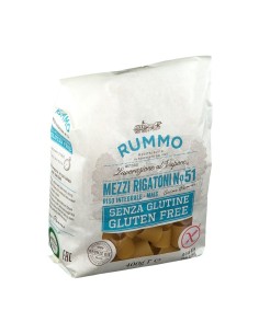 RUMMO MEZZI RIGATONI N51 DI RISO INTEGRALE E MAIS 400 G
