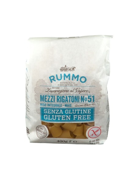 RUMMO MEZZI RIGATONI N51 DI RISO INTEGRALE E MAIS 400 G