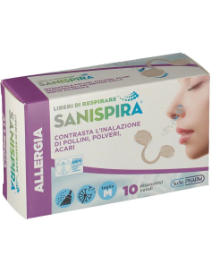 SANISPIRA ALLERGIA DISPOSITIVO NASALE 10 PEZZI TAGLIA M