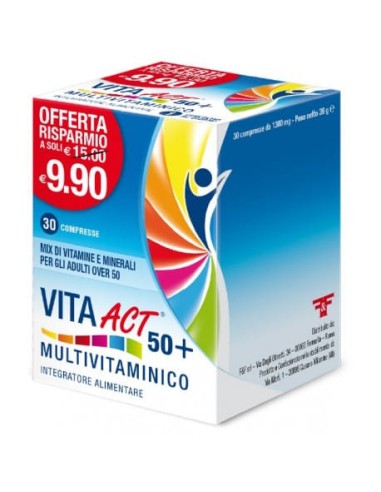 VITA ACT MULTIVITAMINICO 50+ 30 COMPRESSE
