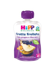 HIPP BIO FRUTTA FRULLATA PERA PRUGNA RIBES 90 G