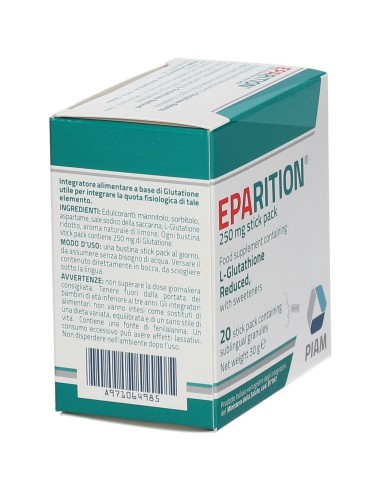 EPARITION 20 BUSTINE STICK PACK DA 250 MG DI GRANULATO SUBLINGUALE