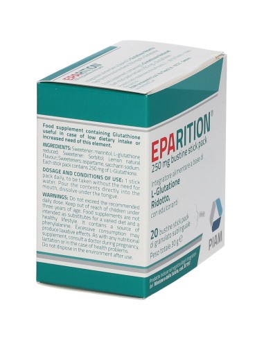 EPARITION 20 BUSTINE STICK PACK DA 250 MG DI GRANULATO SUBLINGUALE