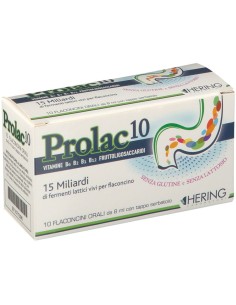 PROLAC10 FERMENTI LATTICI 15 MILIARDI 10 FLACONCINI 8 ML