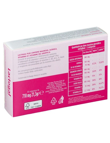 LACTOGAL PLUS 30 COMPRESSE