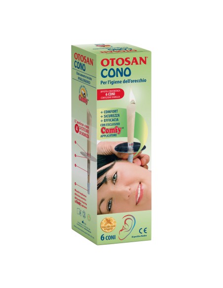 OTOSAN CONO IGIENE ORECCHIO+PROPOLI 6 PEZZI