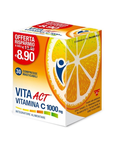 VITA ACT VITAMINA C 1000MG 30 COMPRESSE MASTICABILI