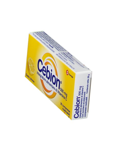 CEBION MASTICABILE LIMONE VITAMINA C 500 MG 20 COMPRESSE