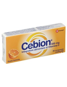 CEBION MASTICABILE ARANCIA VITAMINA C 500 MG 20 COMPRESSE