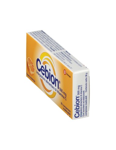 CEBION MASTICABILE ARANCIA VITAMINA C 500 MG 20 COMPRESSE