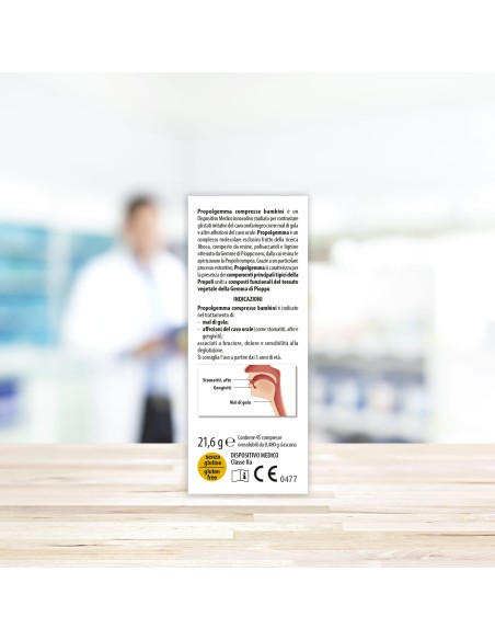 PROPOLGEMMA BAMBINI 45 COMPRESSE OROSOLUBILI 480 MG