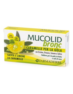 MUCOLID BRONC SALVIA & LIMONE 24 CARAMELLE
